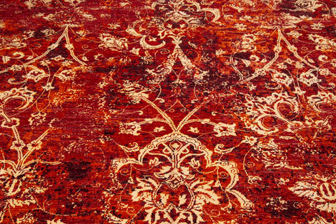 Modern Red Hand Knotted 81 X 911 Area Rug 700-135904 Image 3