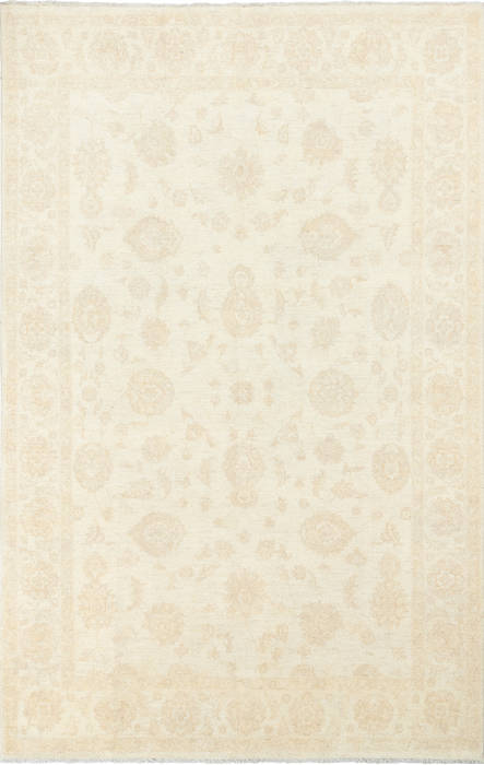 Chobi White Hand Knotted 67 X 102 Area Rug 700-135909 Image 0