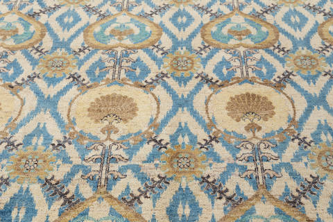 Chobi Beige Hand Knotted 710 X 100 Area Rug 700-135912 Image 2