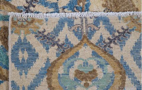 Chobi Beige Hand Knotted 710 X 100  Area Rug 700-135912 Image 6