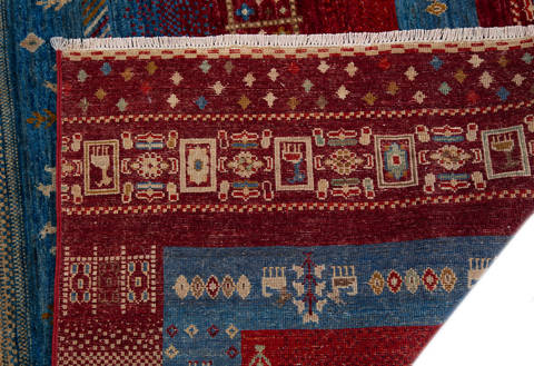 Chobi Multicolor Hand Knotted 59 X 80 Area Rug 700-135916 Image 8