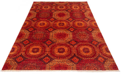 Chobi Red Hand Knotted 55 X 80  Area Rug 700-135917 Image 1