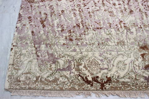 Jaipur Beige Hand Knotted 811 X 120 Area Rug 905-135922 Image 1