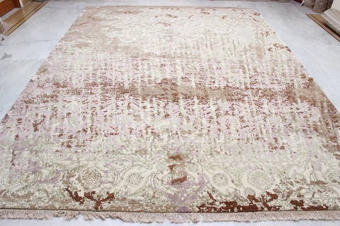 Jaipur Beige Hand Knotted 811 X 120 Area Rug 905-135922 Image 2