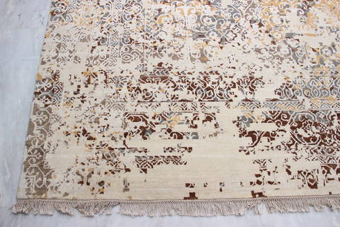 Jaipur Beige Hand Knotted 92 X 122 Area Rug 905-135923 Image 1