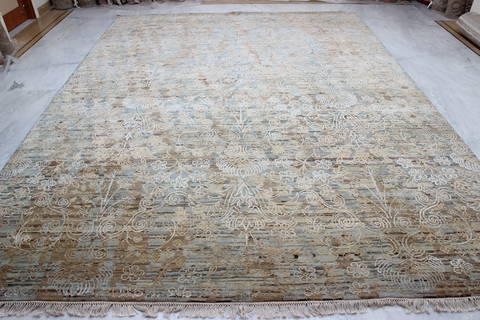 Jaipur Blue Hand Knotted 91 X 121 Area Rug 905-135924 Image 2