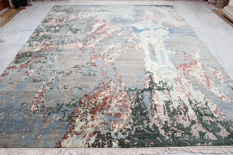 Jaipur Blue Hand Knotted 90 X 122 Area Rug 905-135926 Image 2