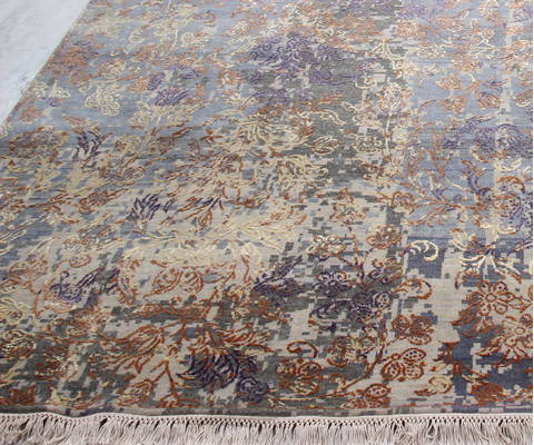 Jaipur Blue Hand Knotted 90 X 121 Area Rug 905-135935 Image 1