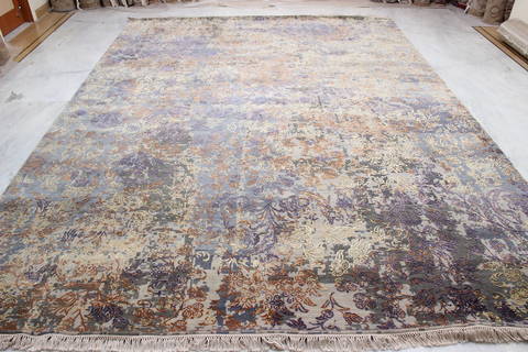 Jaipur Blue Hand Knotted 90 X 121 Area Rug 905-135935 Image 2