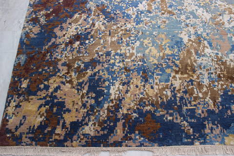 Jaipur Blue Hand Knotted 90 X 122 Area Rug 905-135940 Image 1