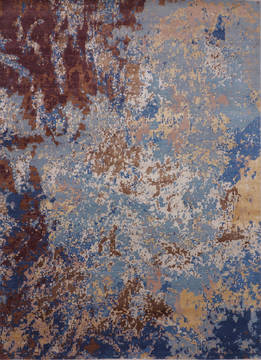 Jaipur Blue Hand Knotted 9'0" X 12'2"  Area Rug 905-135940