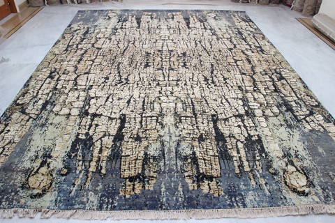 Jaipur Blue Hand Knotted 91 X 122 Area Rug 905-135944 Image 2