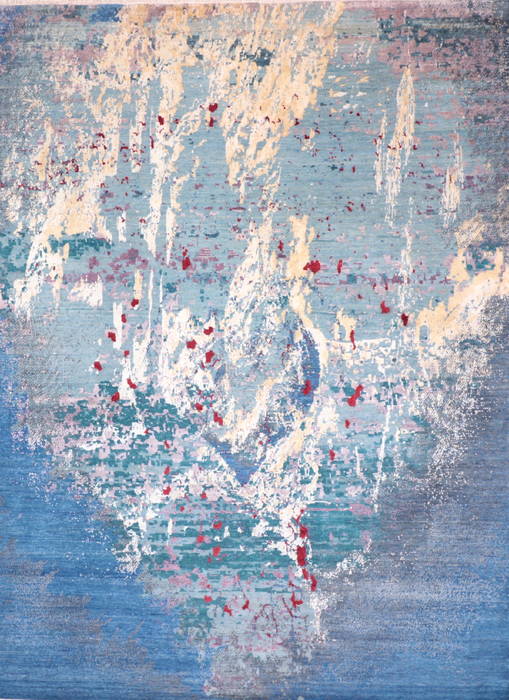 Jaipur Blue Hand Knotted 90 X 120 Area Rug 905-135945 Image 0