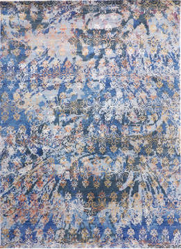 Jaipur Blue Hand Knotted 9'0" X 12'1"  Area Rug 905-135946