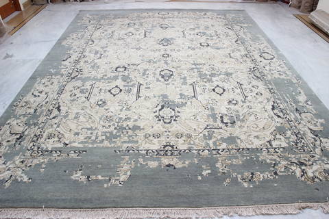 Jaipur Blue Hand Knotted 90 X 120 Area Rug 905-135947 Image 2