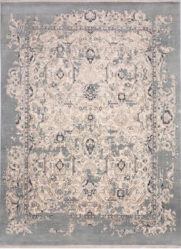 Jaipur Blue Hand Knotted 9'0" X 12'0"  Area Rug 905-135947