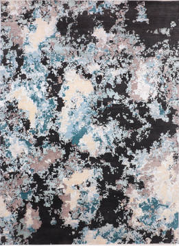 Jaipur Black Hand Knotted 9'0" X 12'3"  Area Rug 905-135952