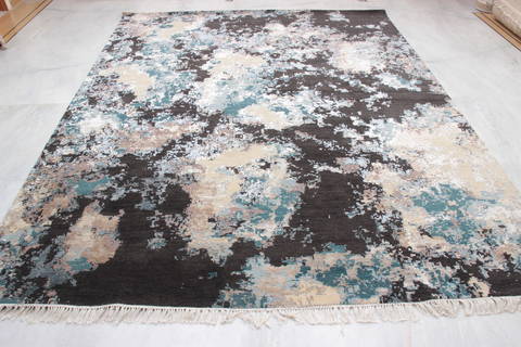 Jaipur Black Hand Knotted 90 X 125  Area Rug 905-135959 Image 1
