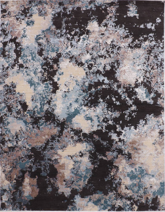 Jaipur Black Hand Knotted 81 X 103 Area Rug 905-135960 Image 0