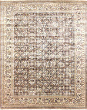 Modern Multicolor Hand Knotted 8'2" X 10'4"  Area Rug 904-135963