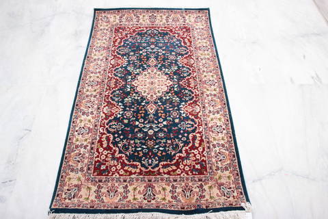 Mahi Blue Hand Knotted 31 X 50 Area Rug 905-135974 Image 3