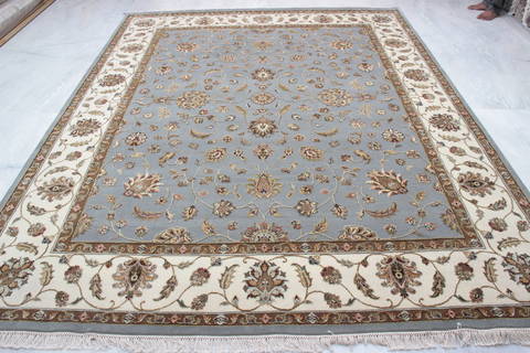 Jaipur Blue Hand Knotted 80 X 100 Area Rug 905-135981 Image 7
