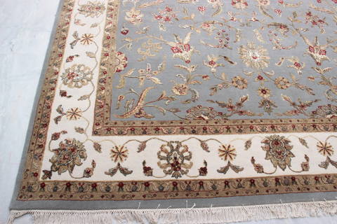 Jaipur Blue Hand Knotted 80 X 100 Area Rug 905-135982 Image 1