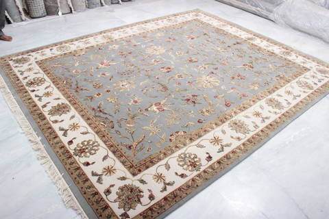 Jaipur Blue Hand Knotted 80 X 100 Area Rug 905-135982 Image 6