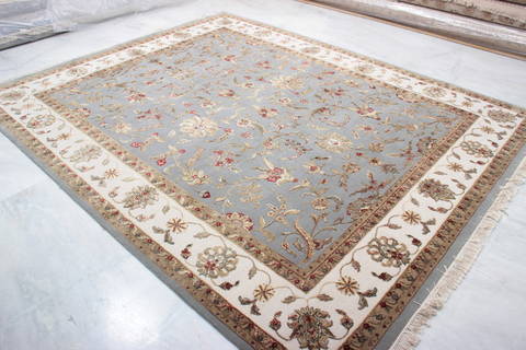 Jaipur Blue Hand Knotted 80 X 100 Area Rug 905-135982 Image 7