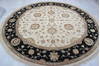Jaipur White Round Hand Knotted 90 X 90  Area Rug 905-135989 Thumb 1