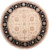 Jaipur White Round Hand Knotted 90 X 90  Area Rug 905-135989 Thumb 0