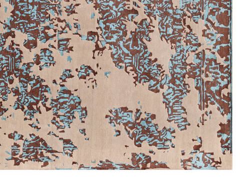 Modern Brown Hand Made 80 X 100 Area Rug 902-135992 Image 1