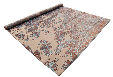 Modern Brown Hand Made 80 X 100 Area Rug 902-135992 Image 2