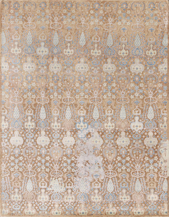 Modern Beige Hand Made 80 X 100 Area Rug 902-135994 Image 0