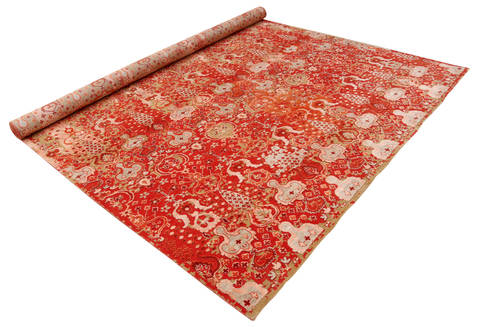Modern Red Hand Made 80 X 100 Area Rug 902-135995 Image 2