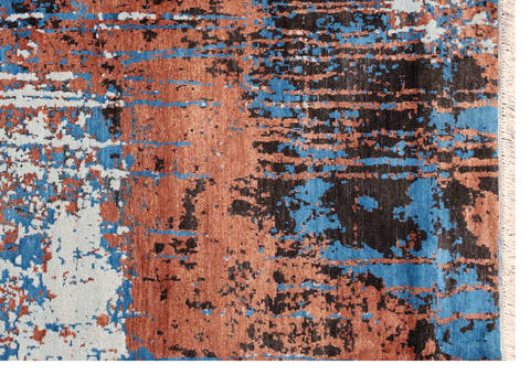 Modern Multicolor Hand Made 66 X 99 Area Rug 902-136010 Image 1