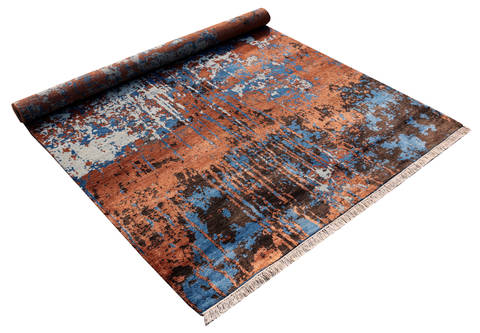 Modern Multicolor Hand Made 66 X 99 Area Rug 902-136010 Image 2