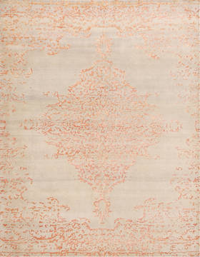 Overdyed Beige Hand Made 8'6" X 11'6"  Area Rug 902-136013