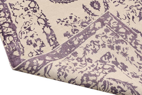 Modern Purple Hand Made 66 X 99 Area Rug 902-136028 Image 3