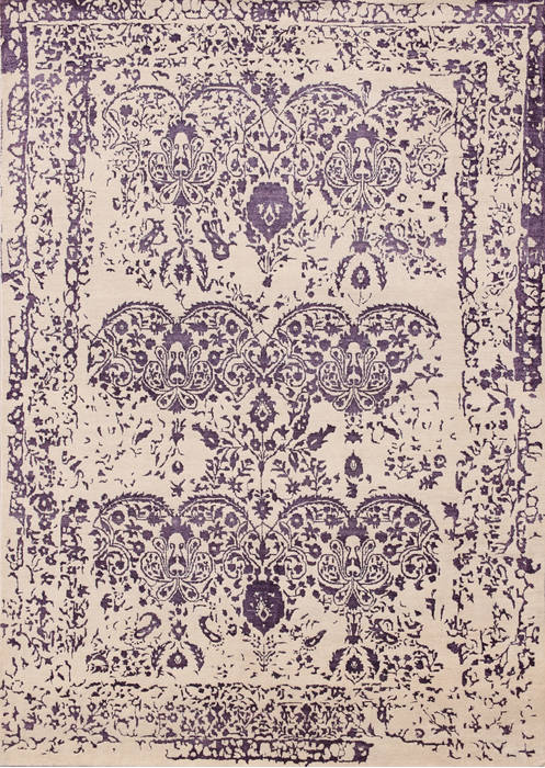 Modern Purple Hand Made 66 X 99 Area Rug 902-136028 Image 0