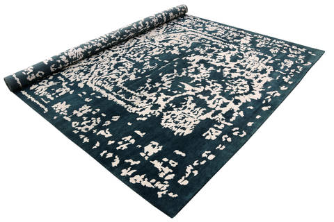 Overdyed Blue Hand Made 66 X 99 Area Rug 902-136029 Image 2