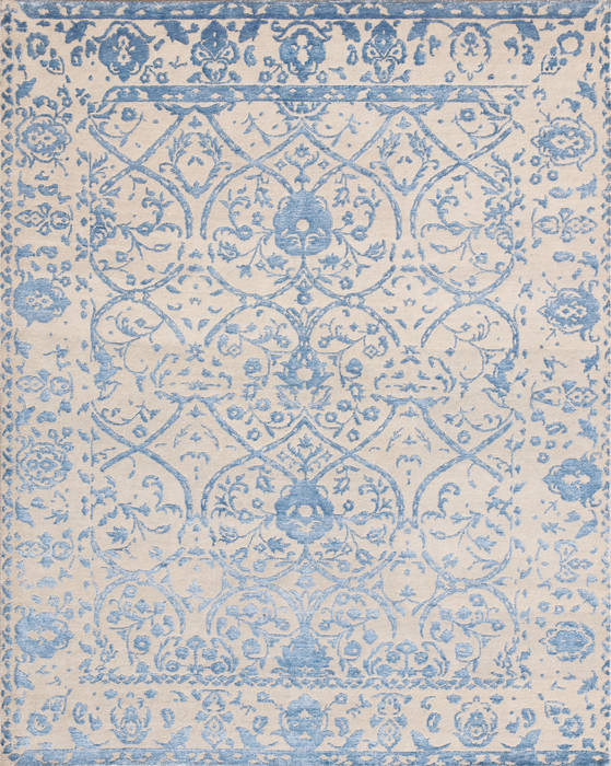 Modern Beige Hand Made 80 X 100 Area Rug 902-136036 Image 0