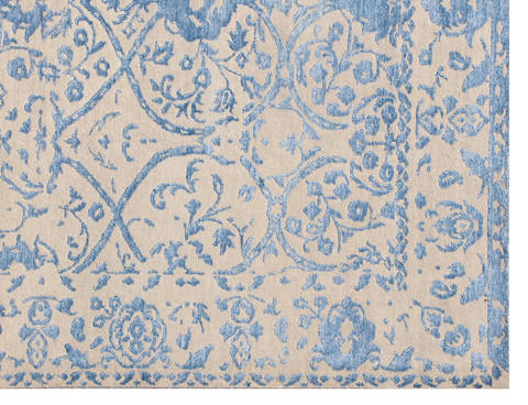 Modern Blue Hand Made 90 X 120 Area Rug 902-136039 Image 1
