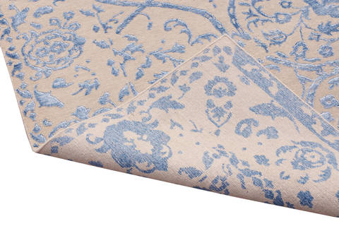 Modern Blue Hand Made 90 X 120 Area Rug 902-136039 Image 3
