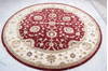 Jaipur Red Round Hand Knotted 82 X 82  Area Rug 905-136040 Thumb 4