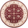 Jaipur Red Round Hand Knotted 82 X 82  Area Rug 905-136040 Thumb 0
