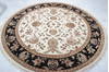 Jaipur White Round Hand Knotted 81 X 81  Area Rug 905-136042 Thumb 2