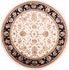 Jaipur White Round Hand Knotted 81 X 81  Area Rug 905-136042 Thumb 0