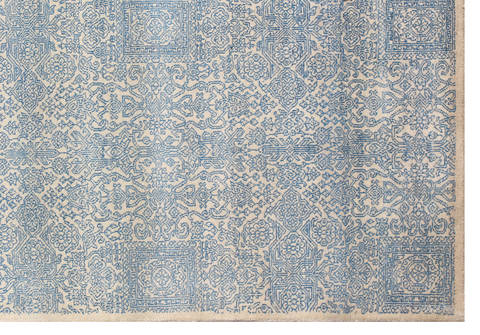 Modern Blue Hand Made 86 X 116 Area Rug 902-136054 Image 1