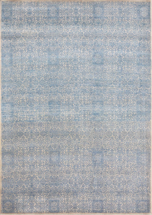 Modern Blue Hand Made 86 X 116 Area Rug 902-136054 Image 0